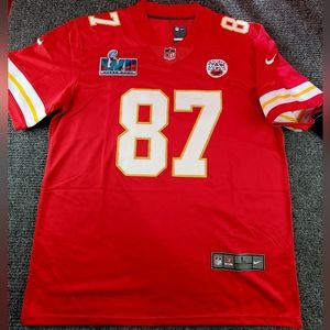 Kansas City Chiefs Travis Kelce home red jerse